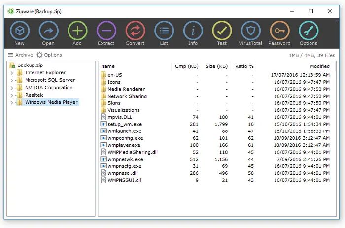 best zip and exe file opener for pc