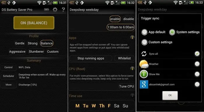 DS Battery Saver Framework Module