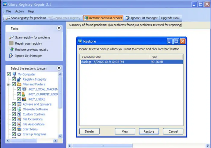 Registry Repair 5.0.1.132 for windows download free