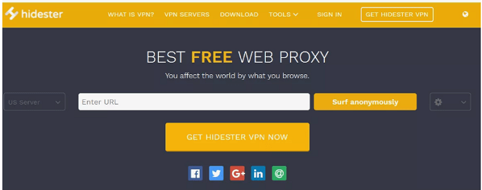 Hidester Proxy Browser