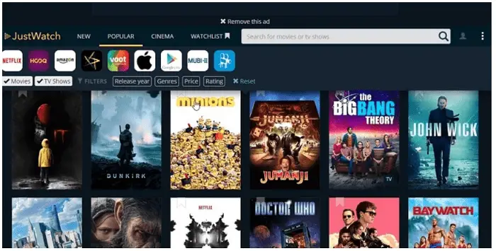 ipod apps to watch free movies