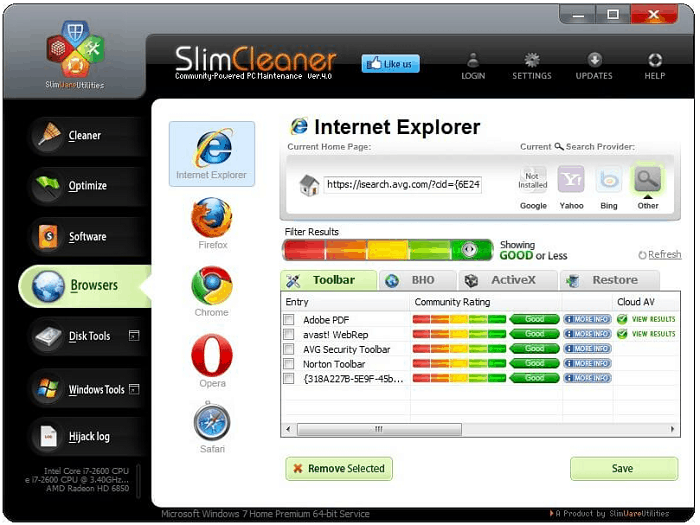 SlimCleaner Free PC Optimizer 