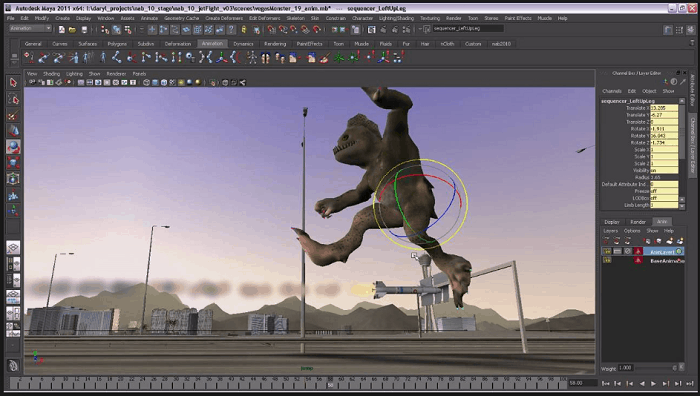 maya 3d animation software