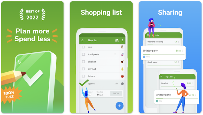Grocery Shopping List by Listonic