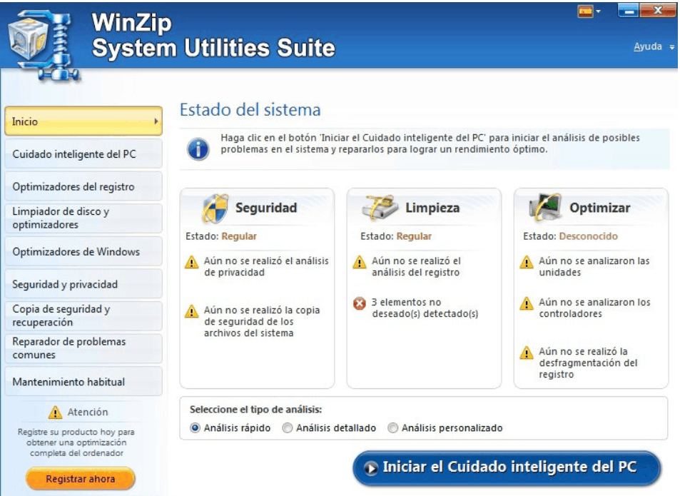 WinZip System Utilities Suite ram eraser for PC
