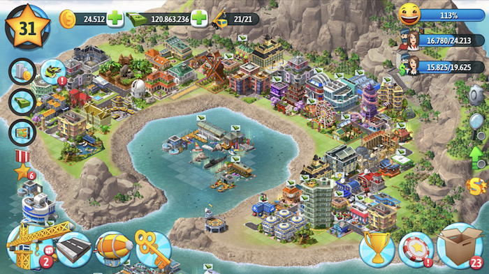 city island resource management game