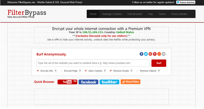 Filter Bypass – Web Proxy free facebook proxy sites