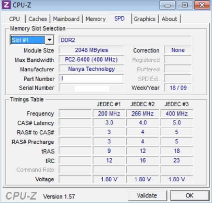 ram frequency on cpu-z