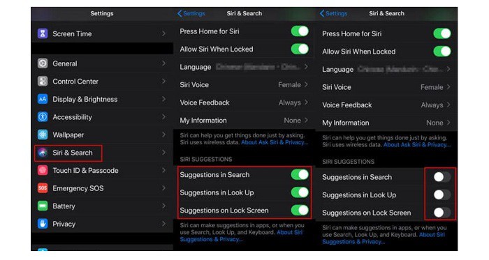 how to clear spotlight search history on iphone