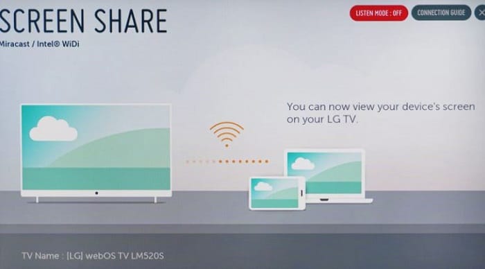 open screen share Install Apps On LG TV