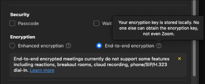 end to end encryption video call app