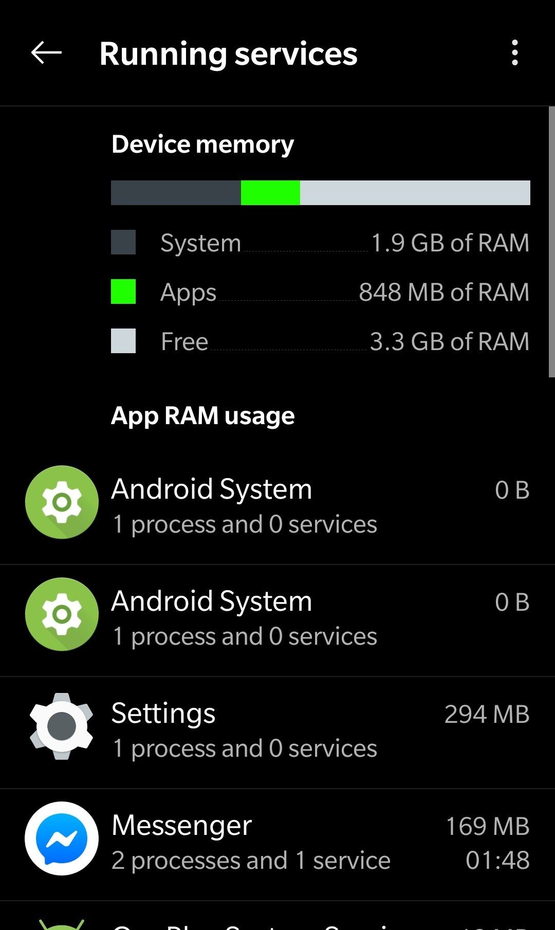 android running services