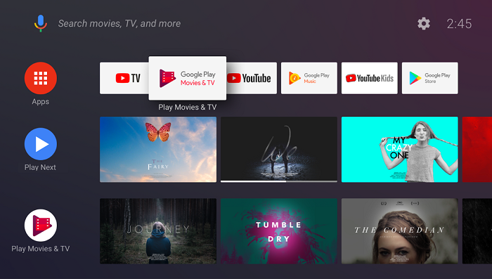 get online content on android tv