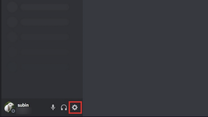 go to discord settings