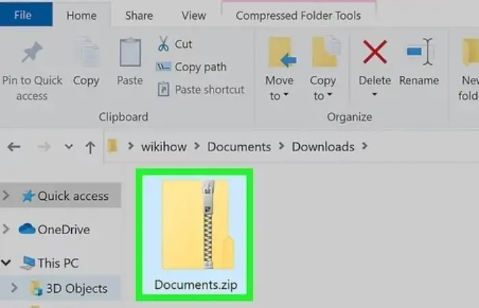 .zip file on your computer
