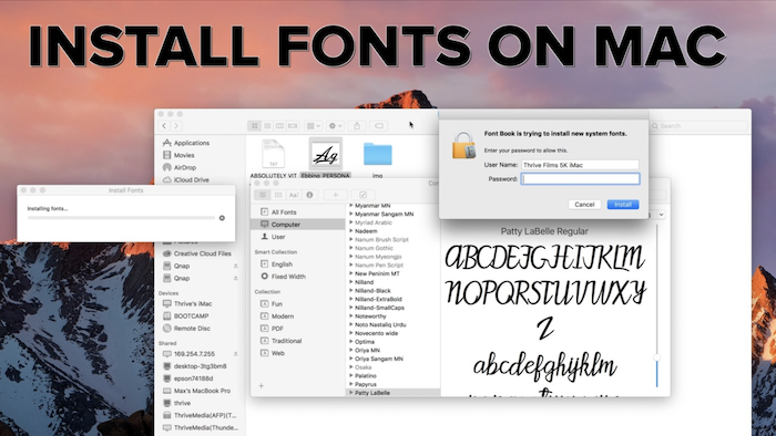 add fonts on gimp mac
