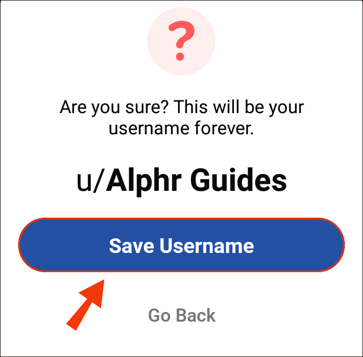 save username