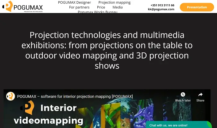 pogumax projection mapping software
