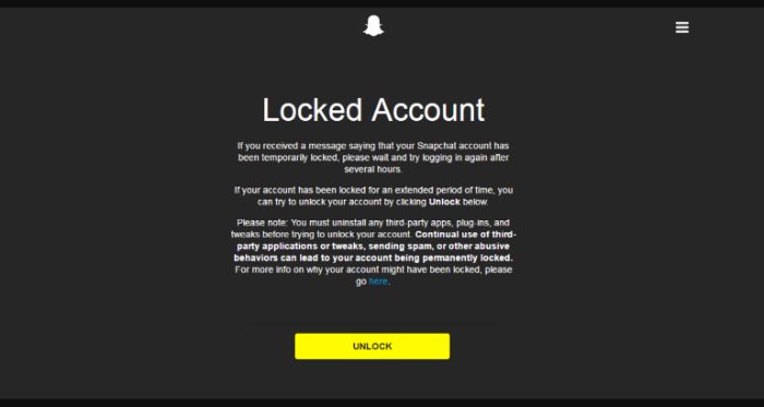 locked account