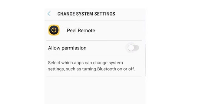 change system settings