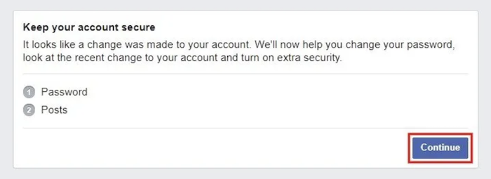 keep your account secure