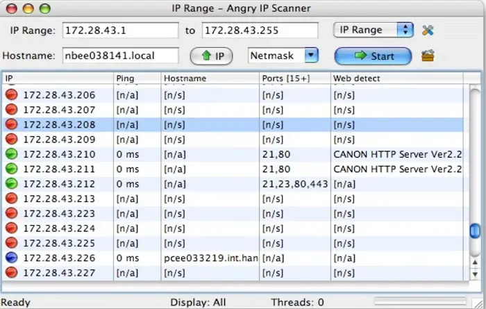 angry ip scanner range