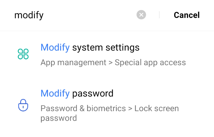 modify system settings