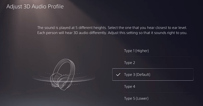 adjust audio profile