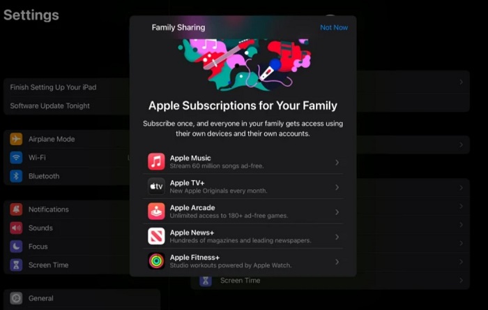 apple tv family sharing
