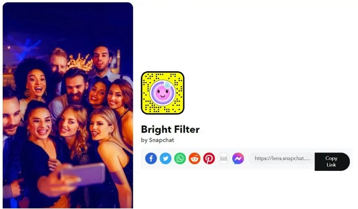 bright filter snapchat