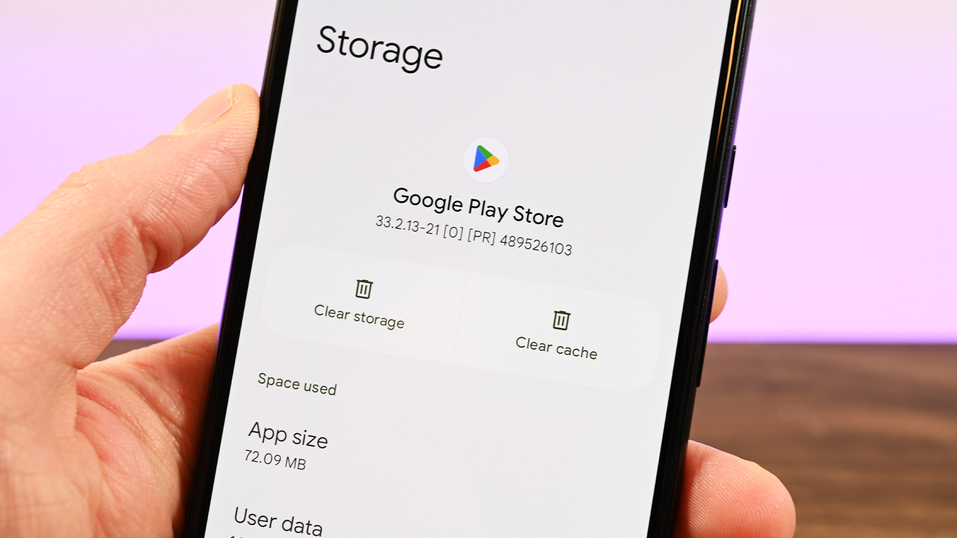 clear google play store data