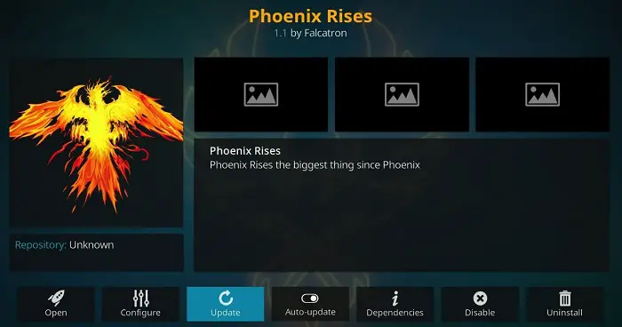 phoenix rises kodi