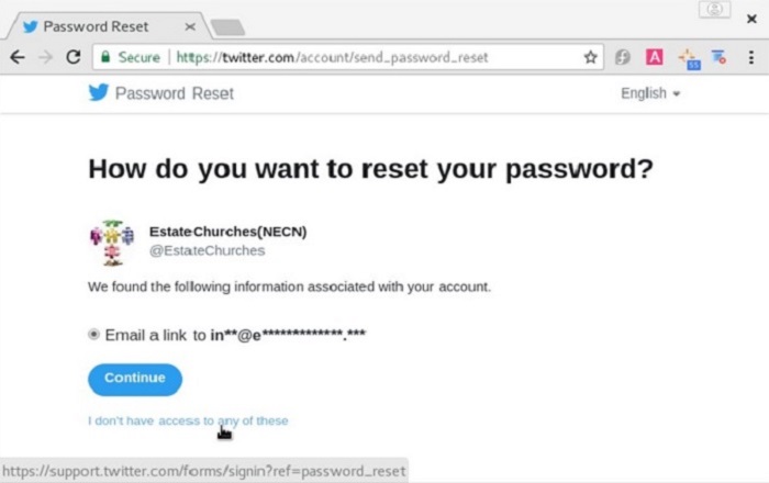 twitter password reset
