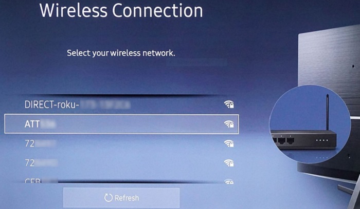 wireless connection smart tv