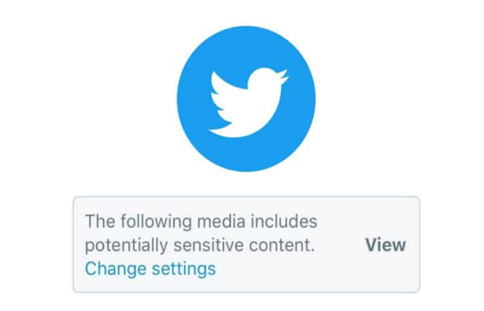 potential sensitive content on twitter