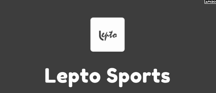 lepto sports app