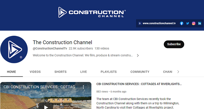 the construction channel