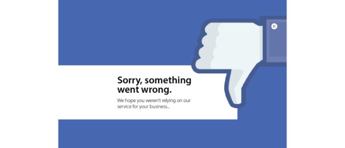facebook crashed