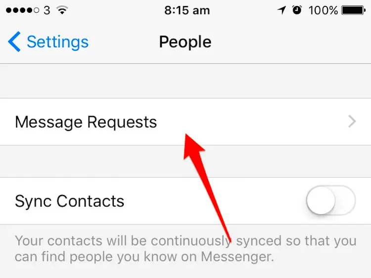 message request