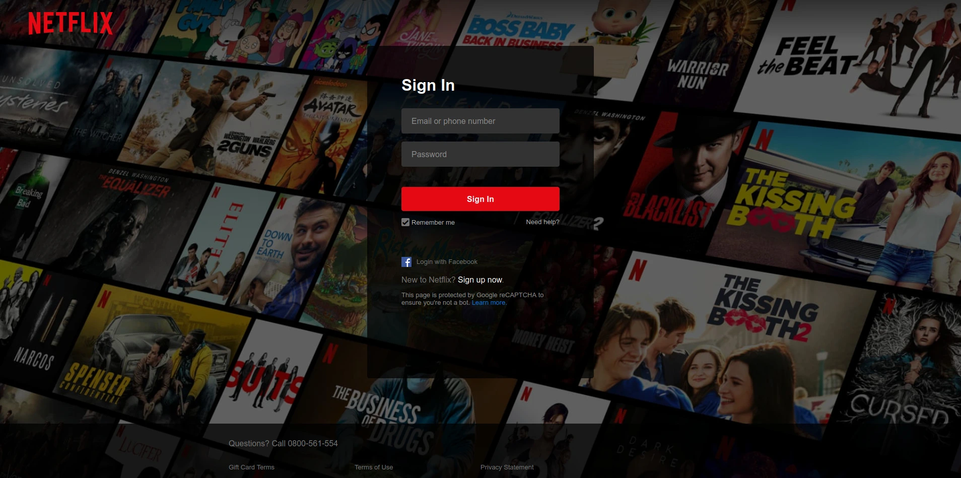 open netflix and sign in