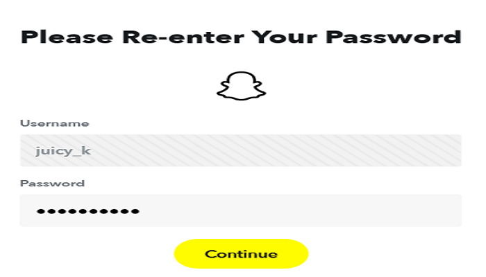 re enter your password