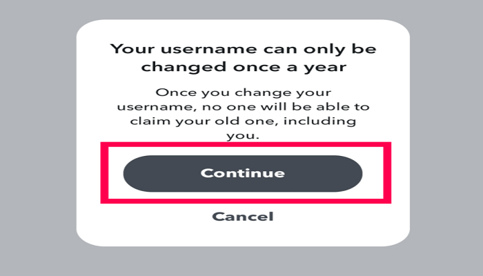 select continue option