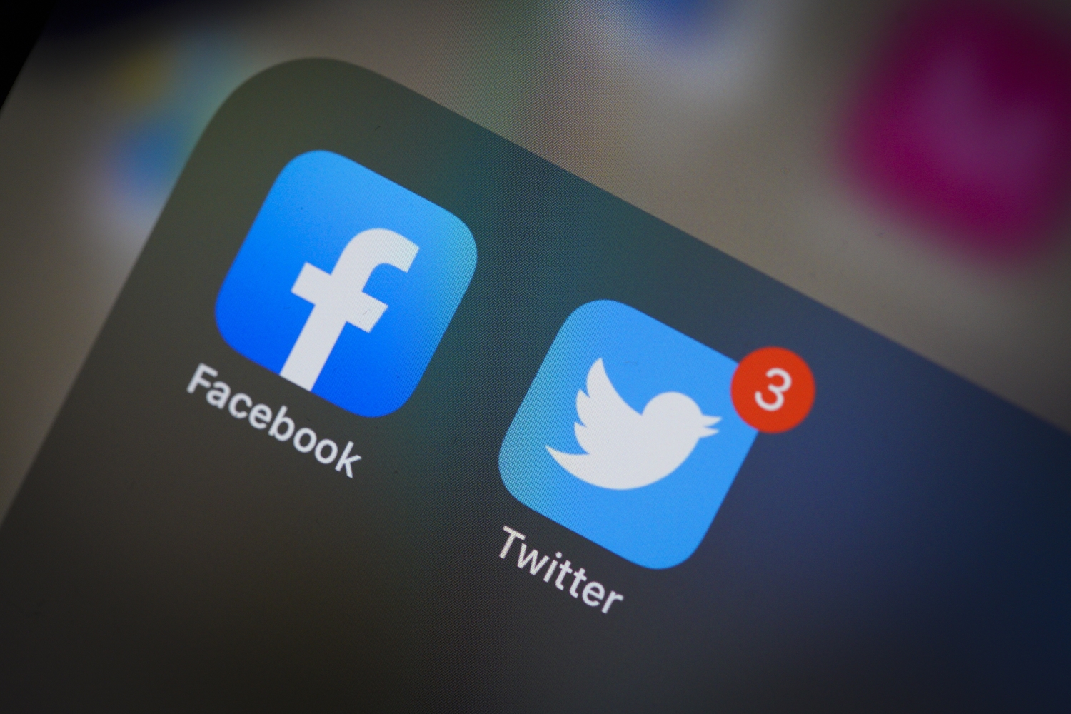 facebook and twitter app icon