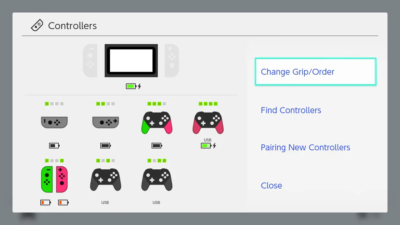 changing controller order