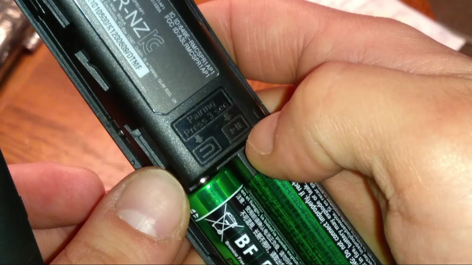 insert new batteries