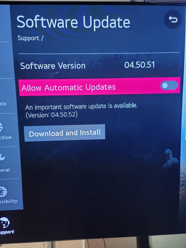 allow for automatic updates