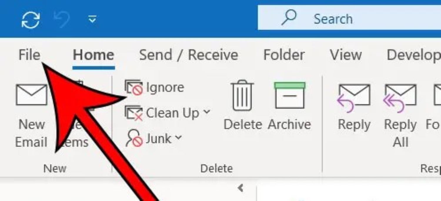 file in outlook