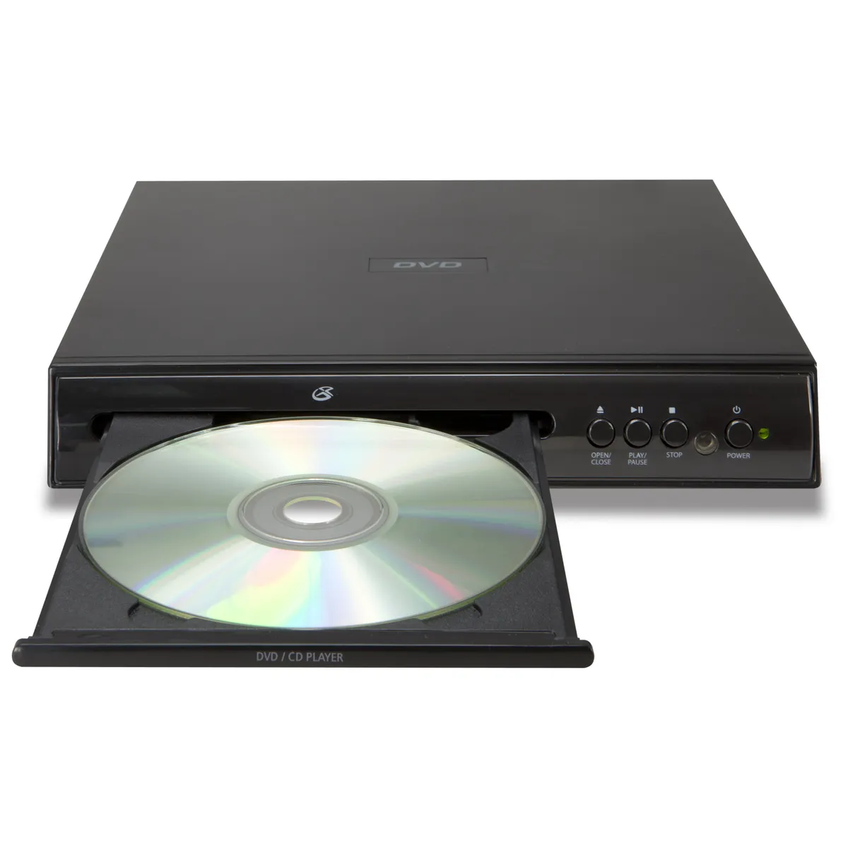 insert disc into dvd player