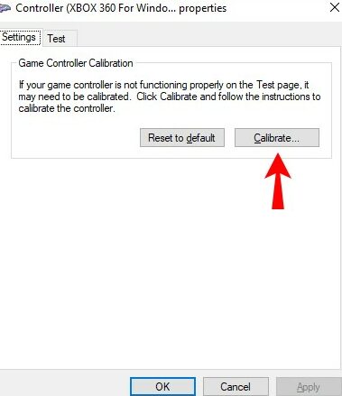 go to settings and click on calibrate