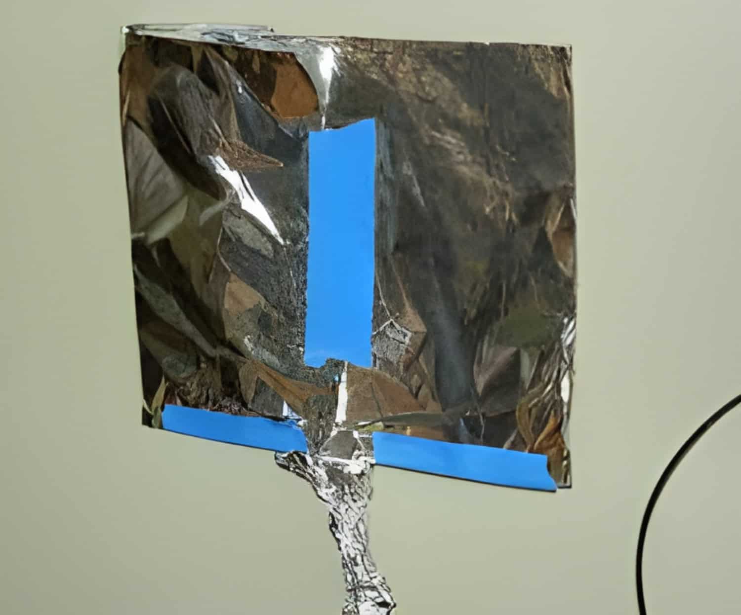 aluminium foil wrapping with tape